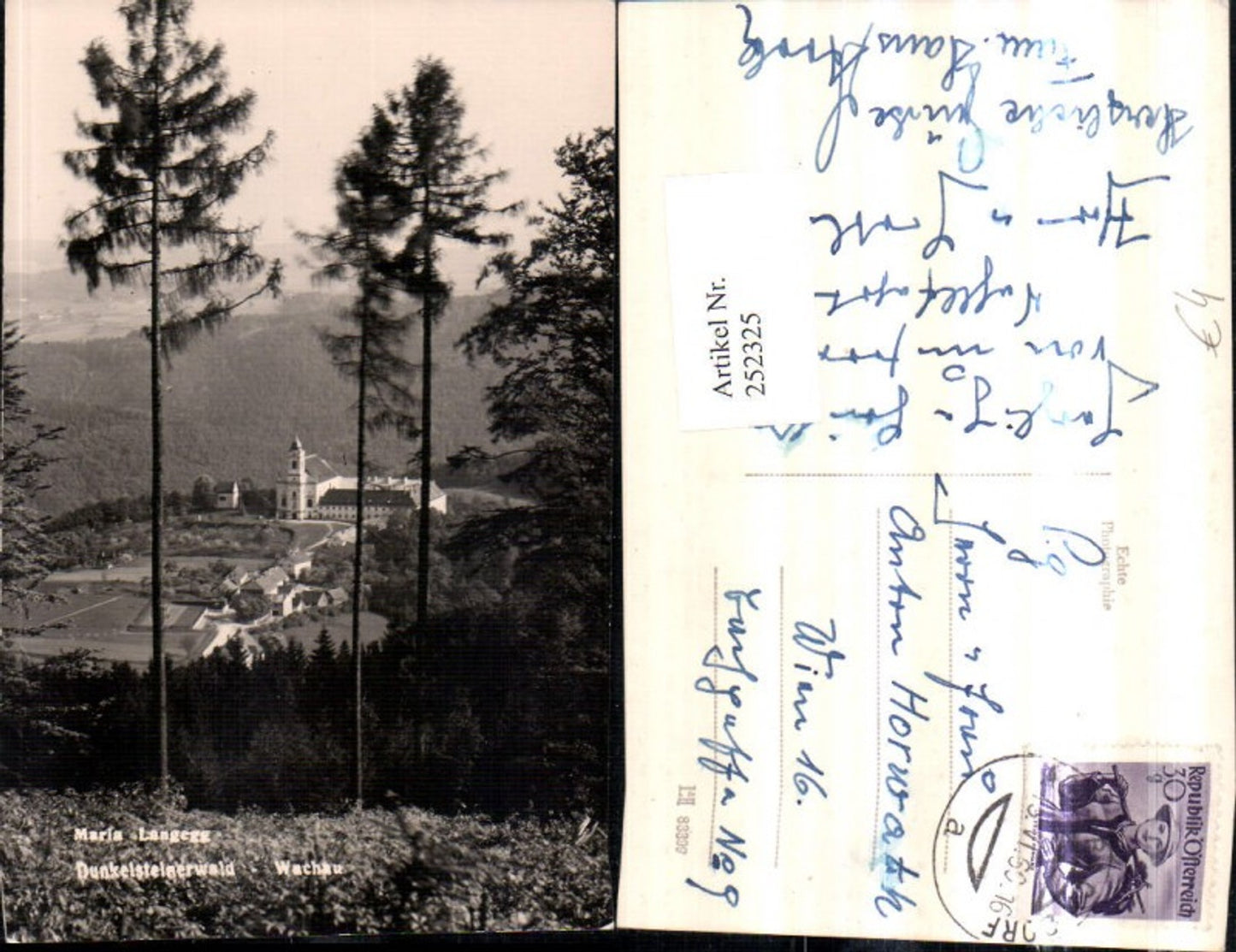 252325,Maria Langegg Totale Kirche im Dunkelsteinerwald in d. Wachau