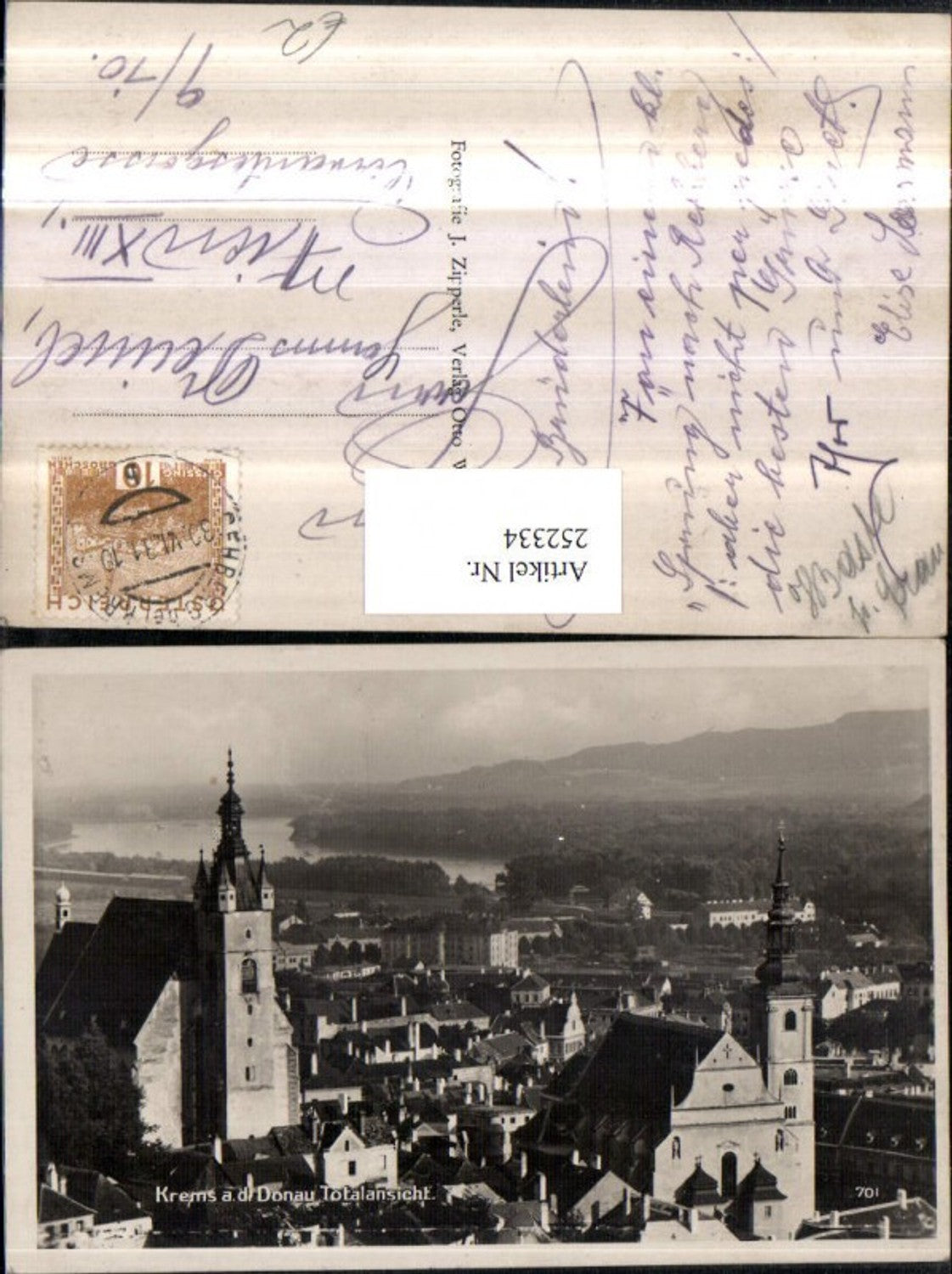 252334,Krems an d. Donau Totale Kirchen