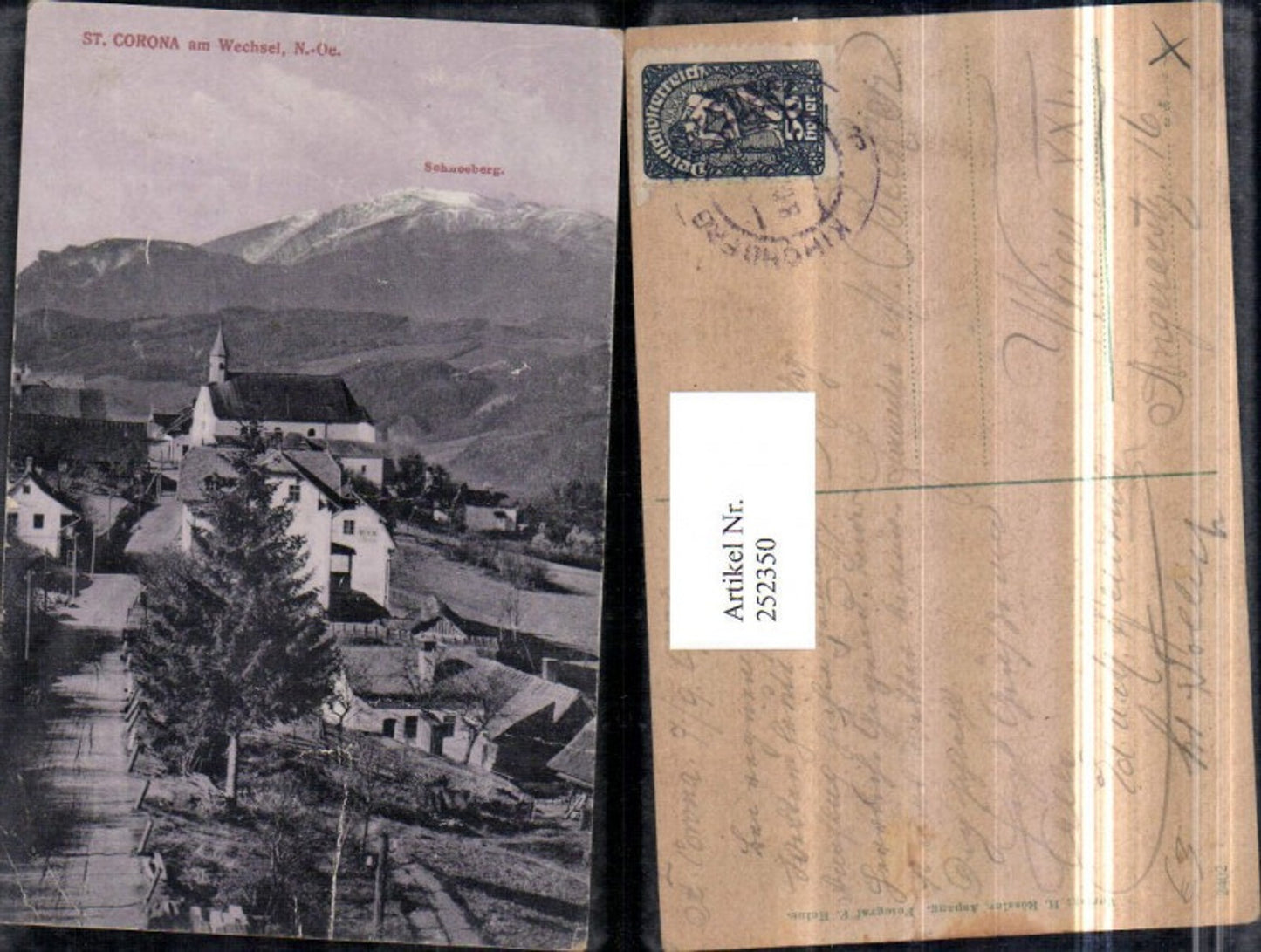 252350,St. Corona am Wechsel Totale m. Schneeberg