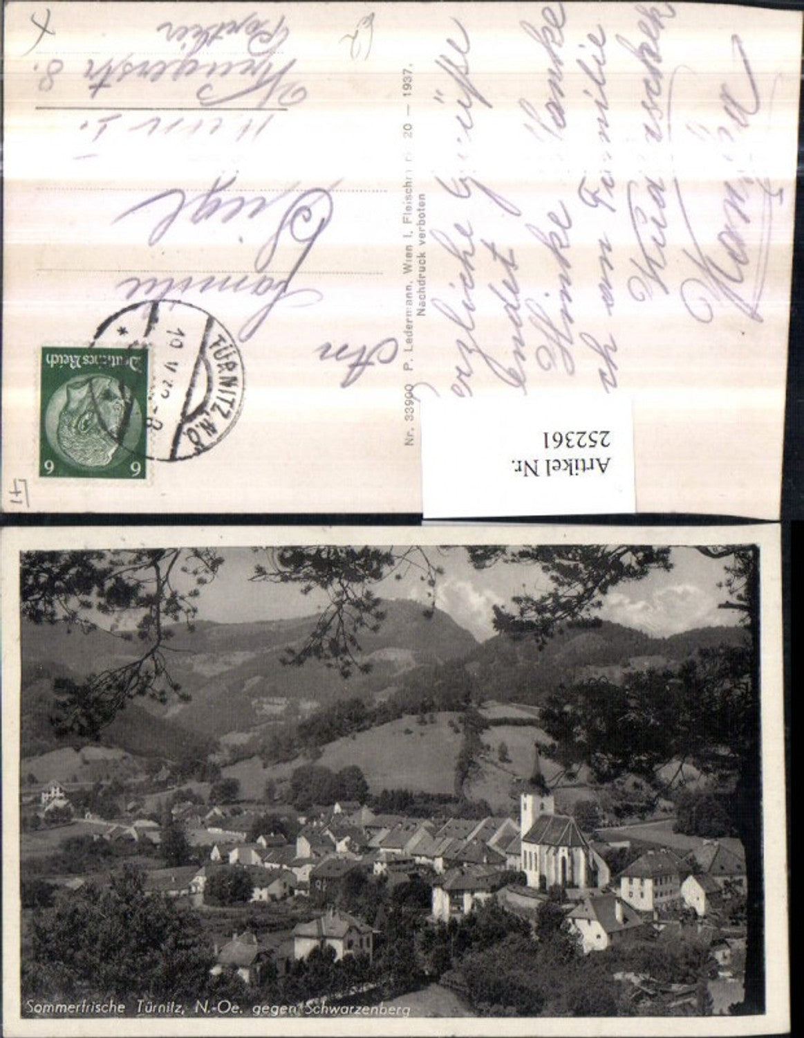 252361,Türnitz Totale geg. Schwarzenberg