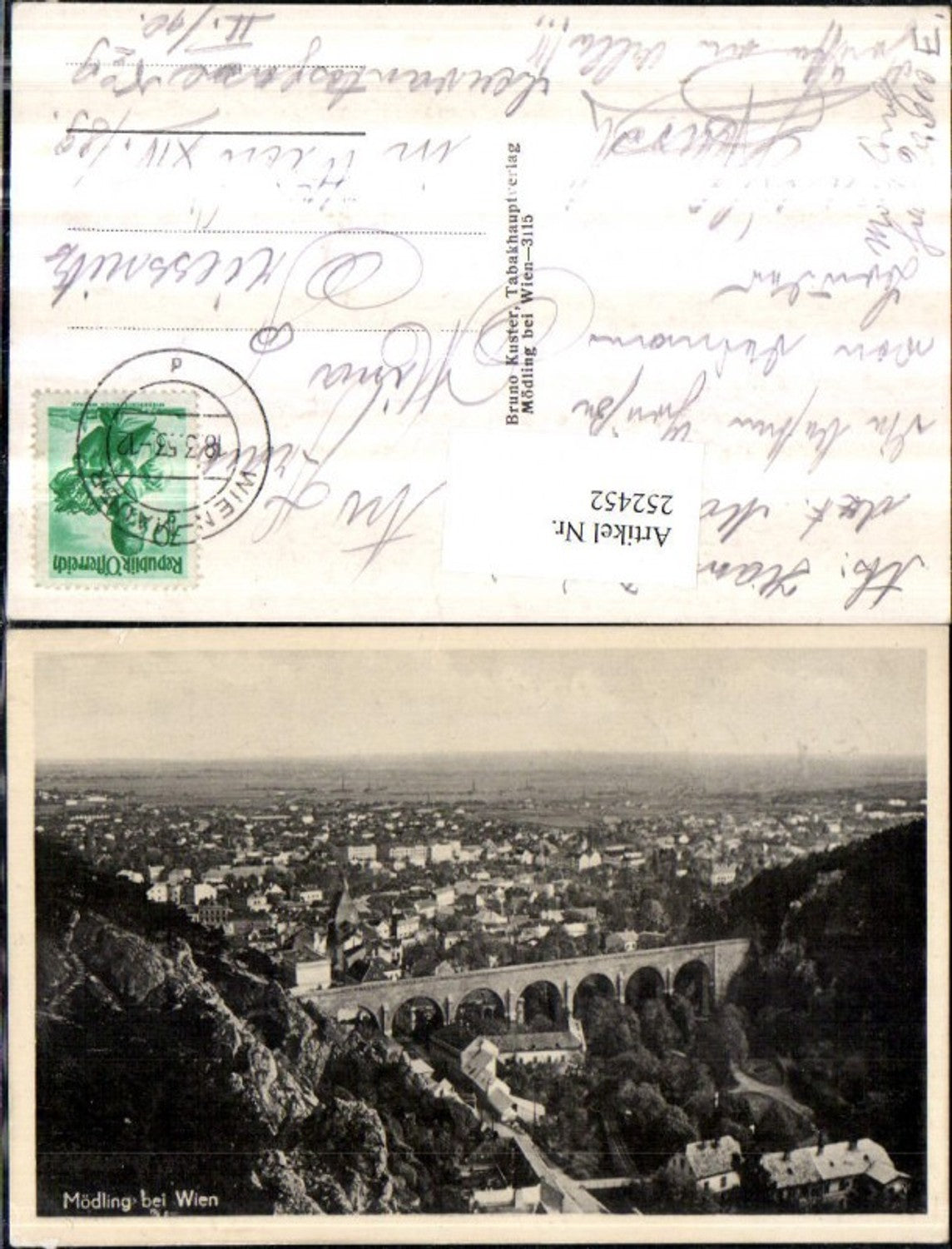 252452,Mödling b. Wien Totale Viadukt