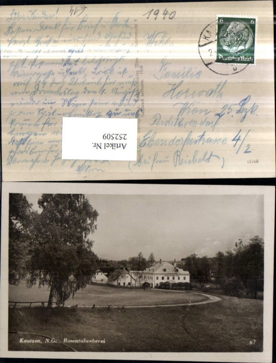 252509,Kautzen Rosentalweberei Weberei