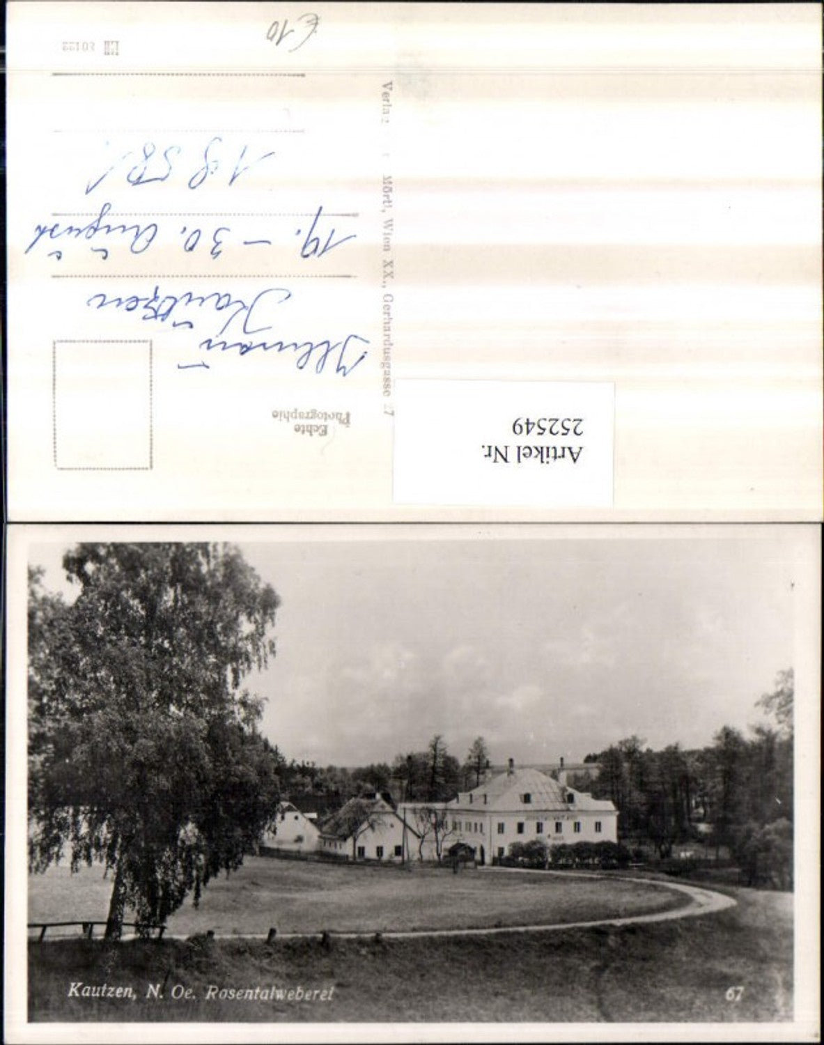 252549,Kautzen Rosentalweberei Weberei