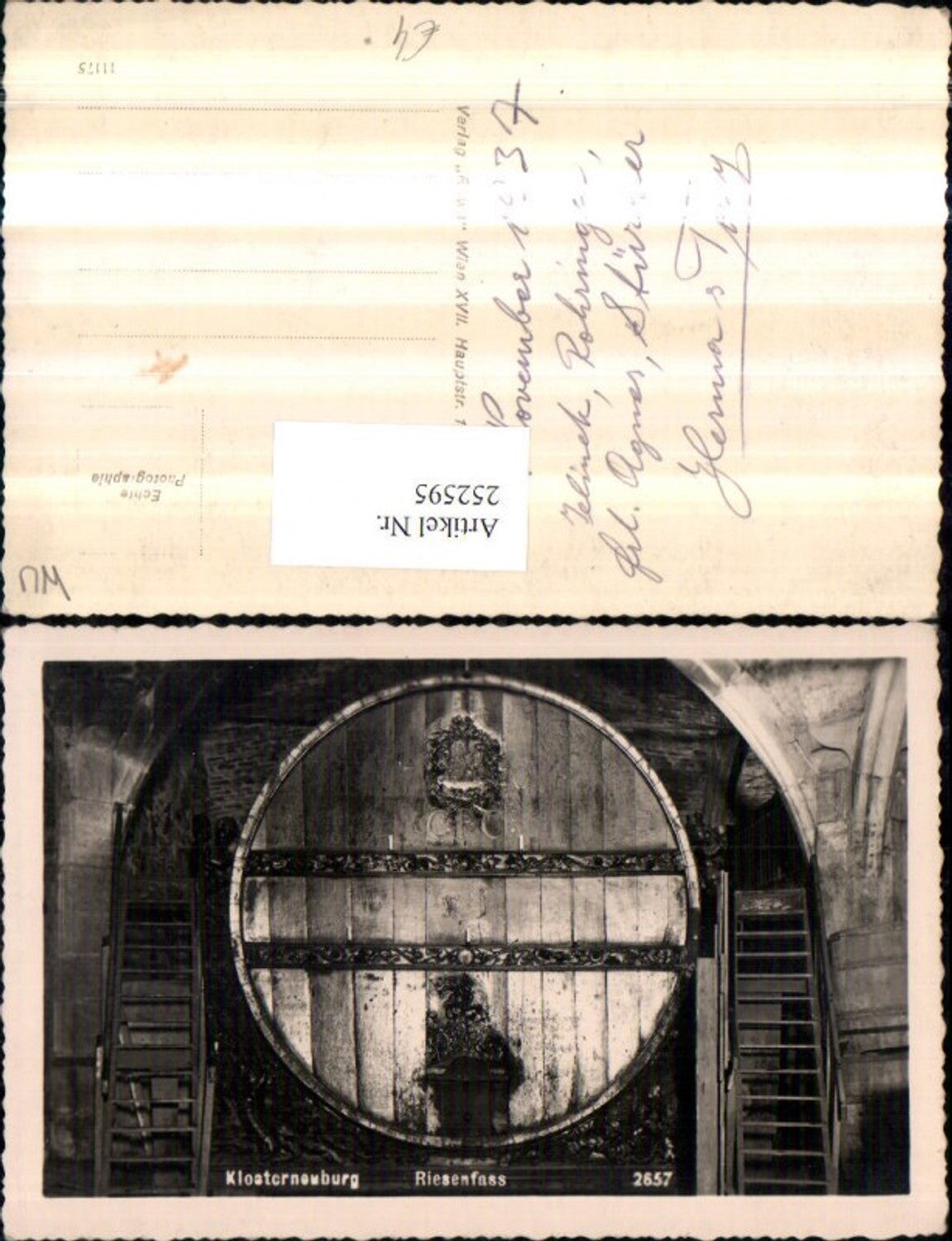 252595,Klosterneuburg Riesenfass Fass