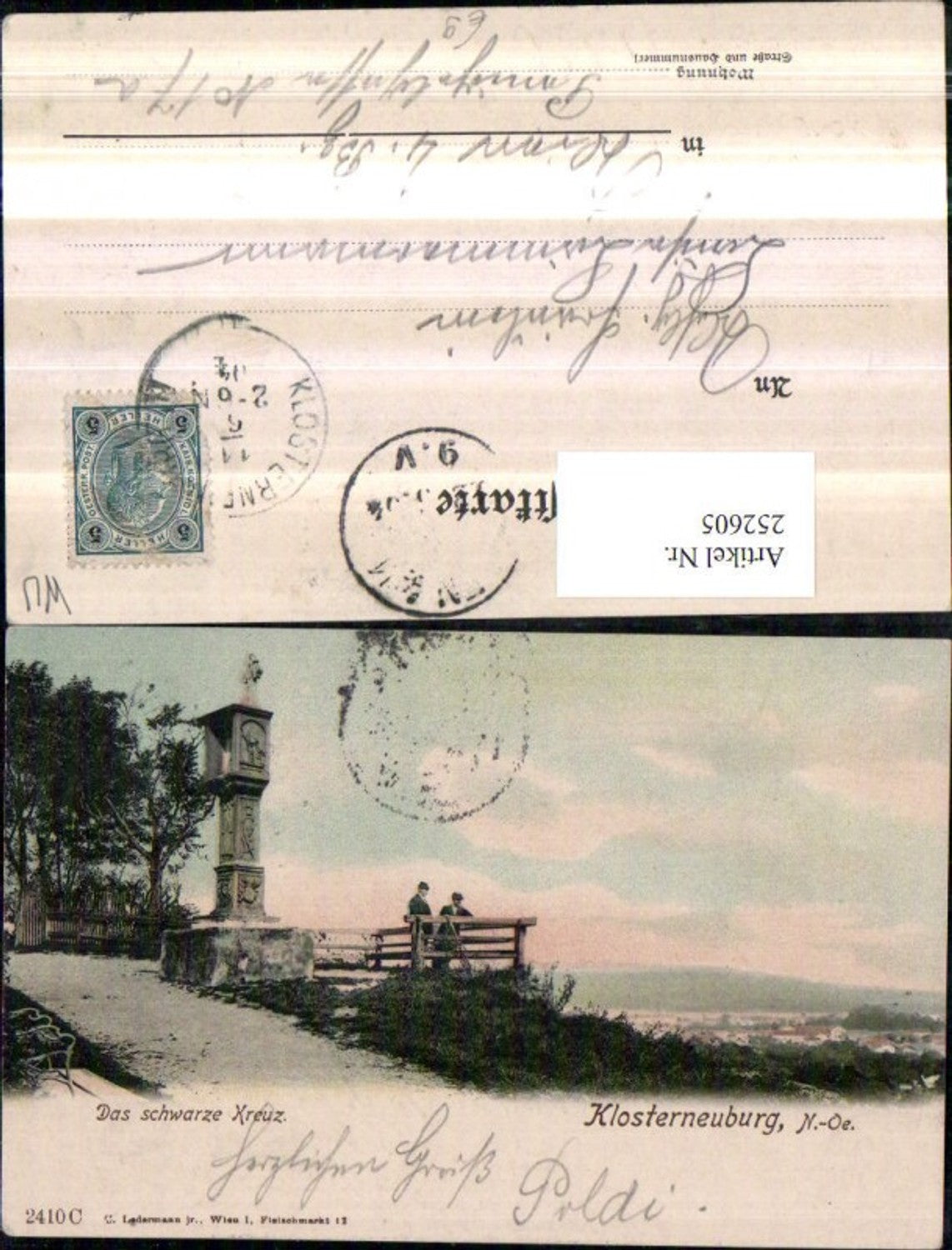 252605,Klosterneuburg Das schwarze Kreuz