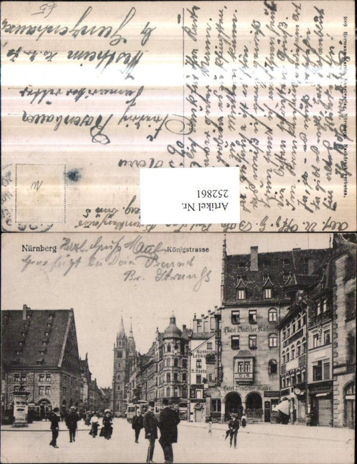 252861,Nürnberg Königstraße Straßenansicht Hotel Deutscher Kaiser