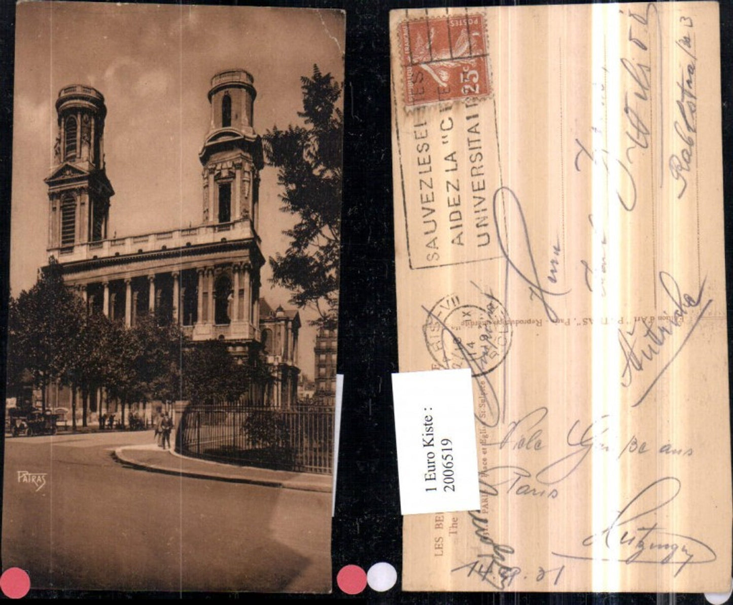 2006519,Paris Place et Eglise St. Sulpice Kirche
