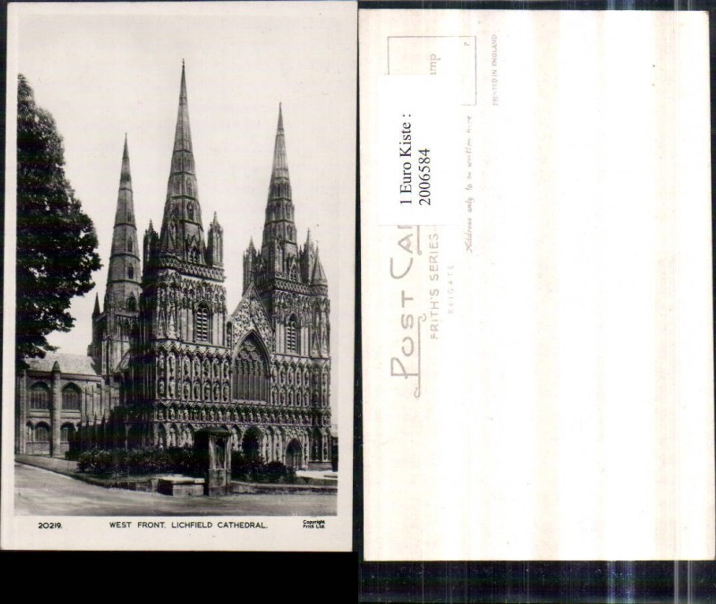 2006584,Lichfield Cathedrale West Front Kirche