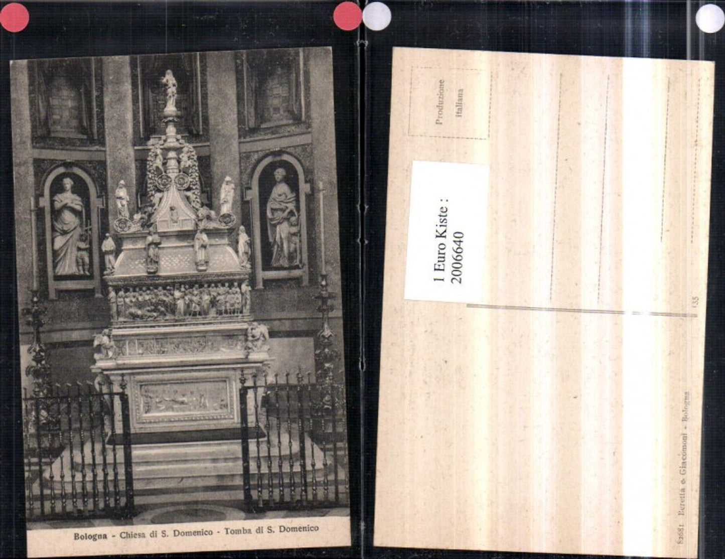 2006640,Bologna Chiesa di S. Domenico Tomba di S. Domenico Kirche Grabmal