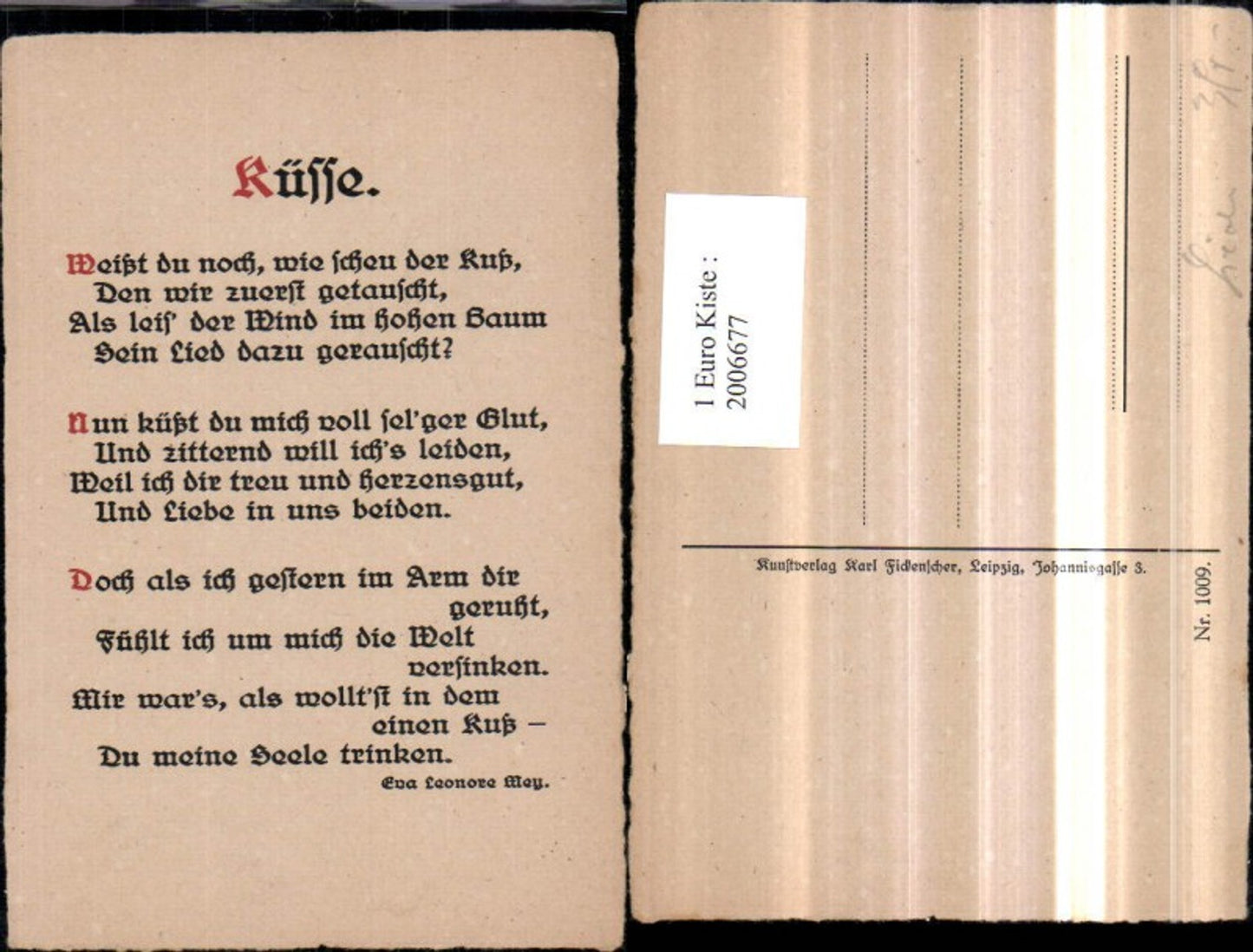 2006677,Gedicht Text Küsse von Eva Leonore Wey