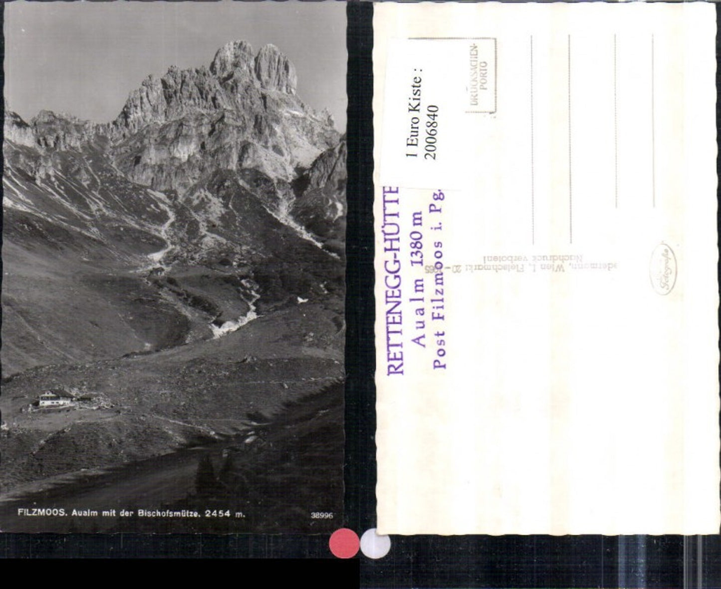 2006840,Filzmoos Aualm mit d. Bischofsmütze Bergkulisse