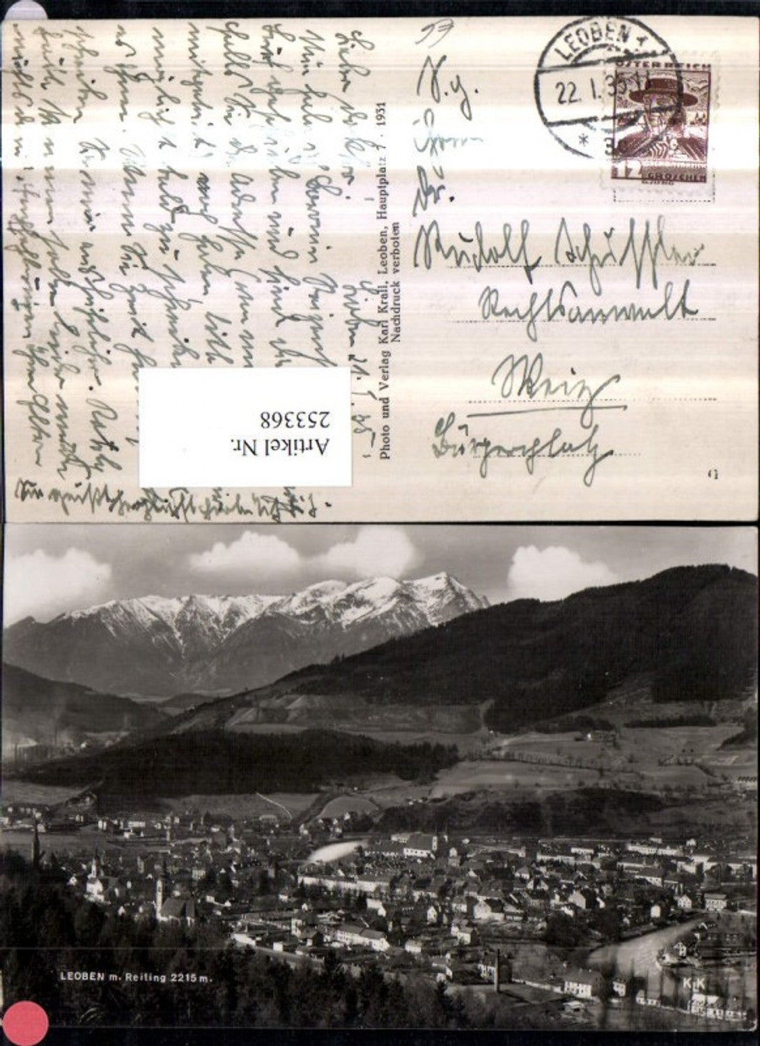 Alte Ansichtskarte – Old Postcard