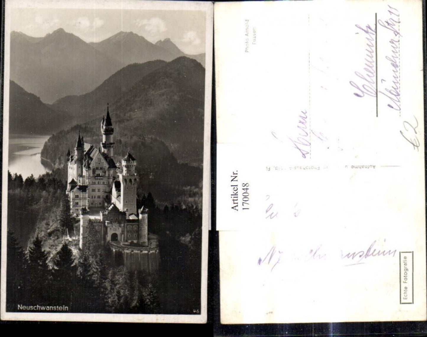 170048,Foto Ak Schloss Neuschwanstein