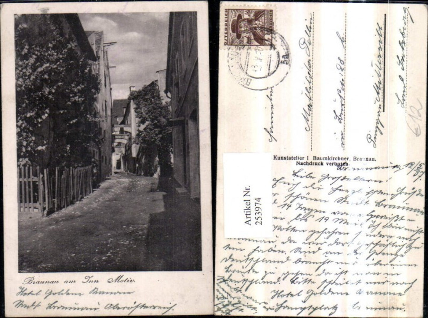 253974,Braunau am Inn Motiv Straßenansicht Gasse