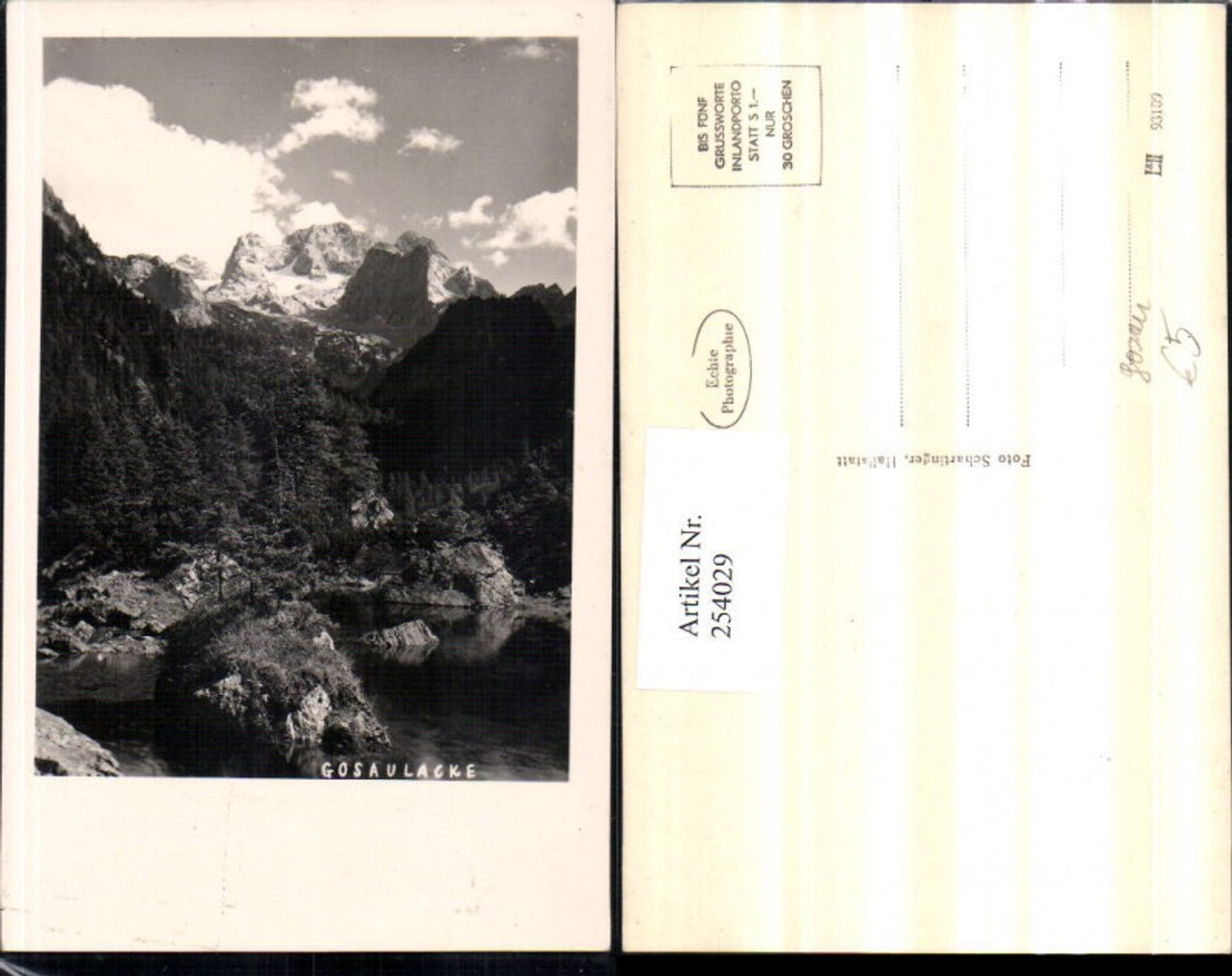 254029,Gosaulacke Bergkulisse Partie b. Gosau