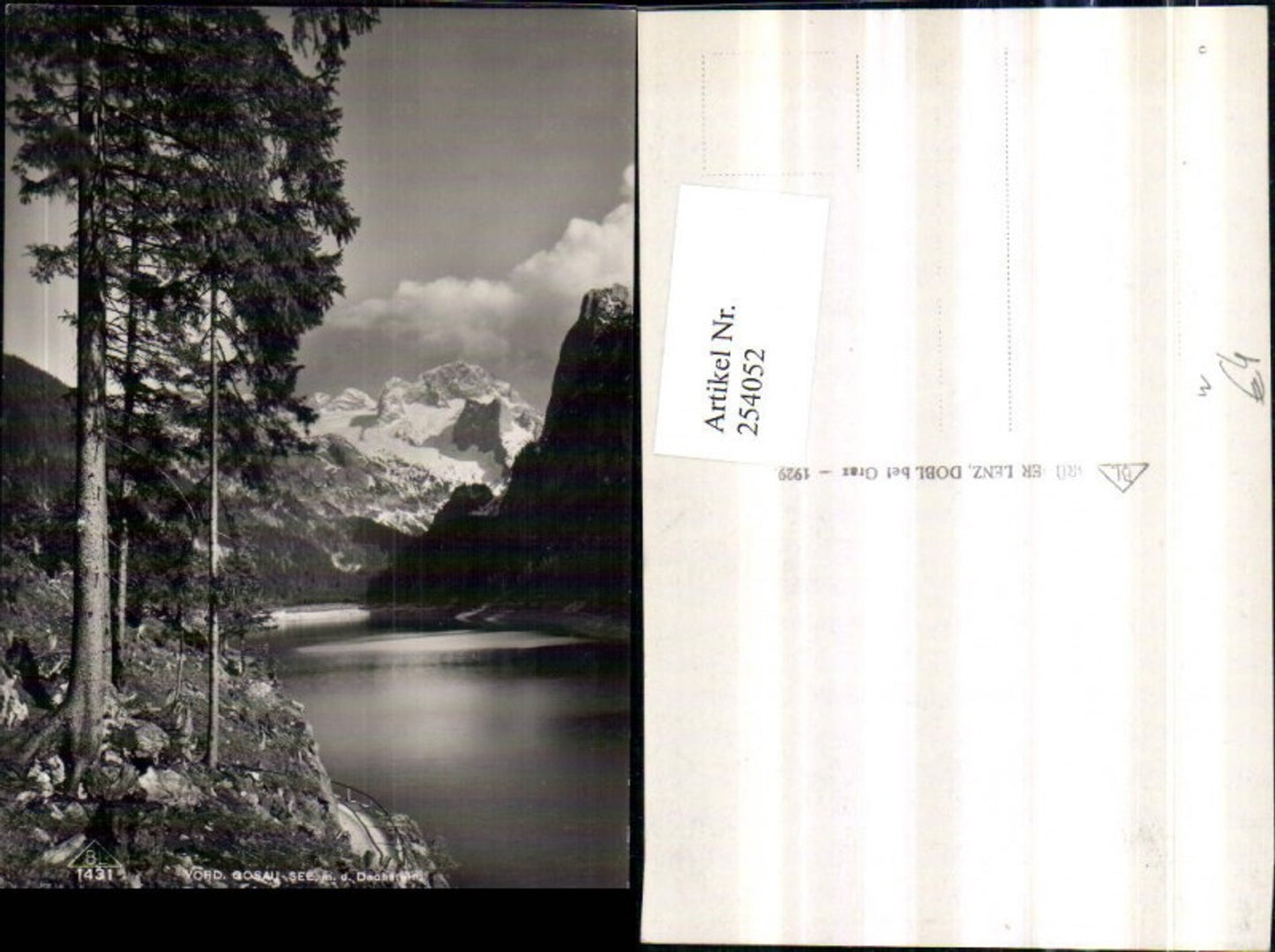 254052,Vorderer Gosausee See b. Gosau Partie m. d. Dachstein Bergkulisse