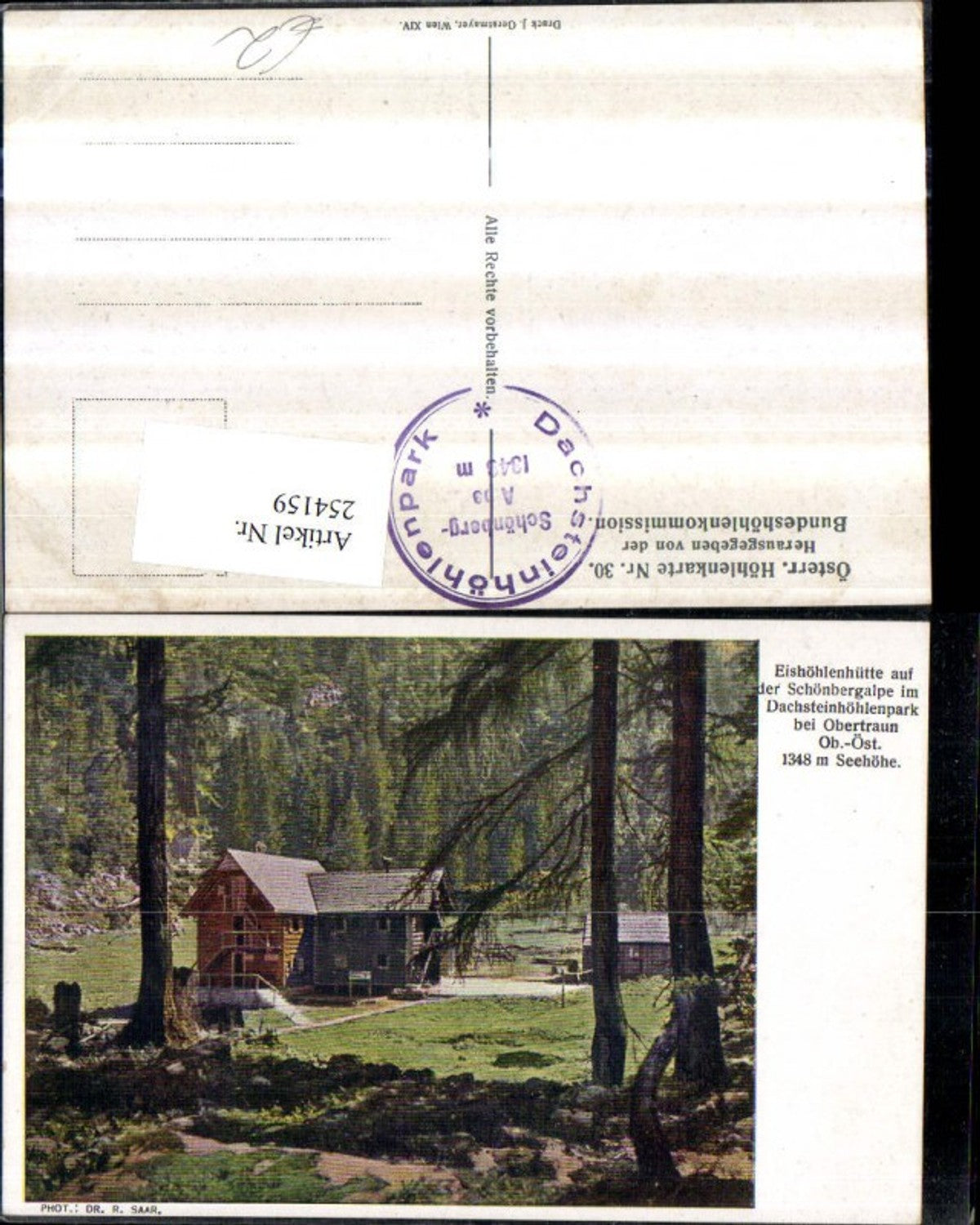 254159,Eishöhlenhütte auf der Schönbergalpe im Dachsteinhöhlenpark b. Obertraun