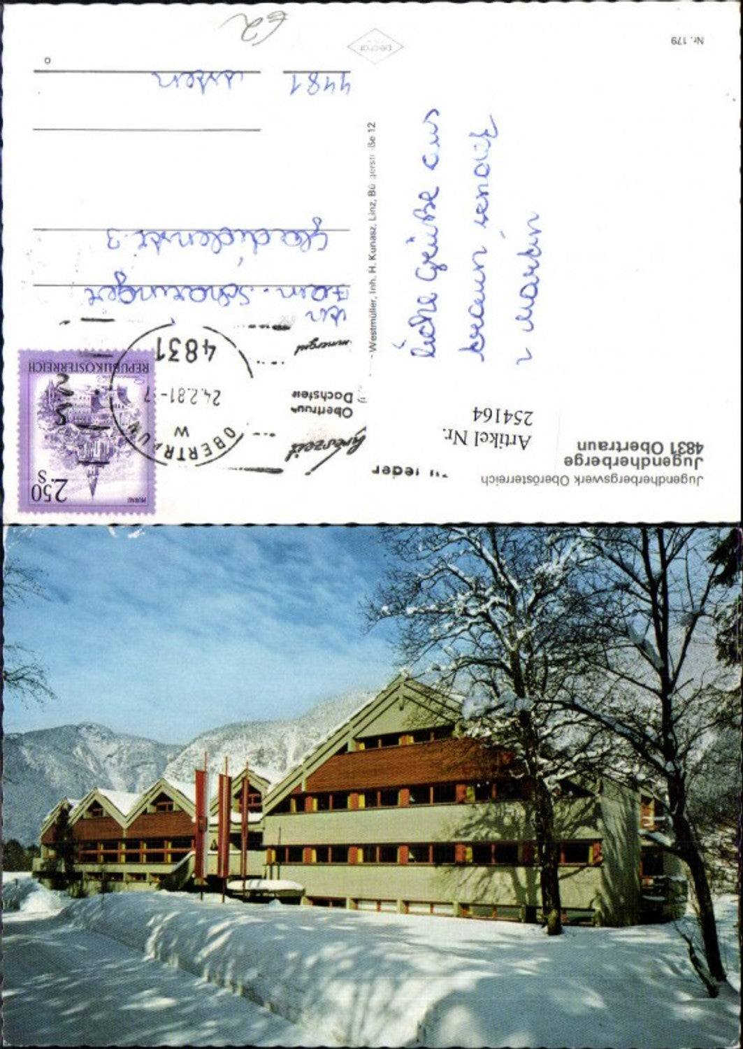 254164,Obertraun Jugendherbergswerk Jugendherberge Winterbild