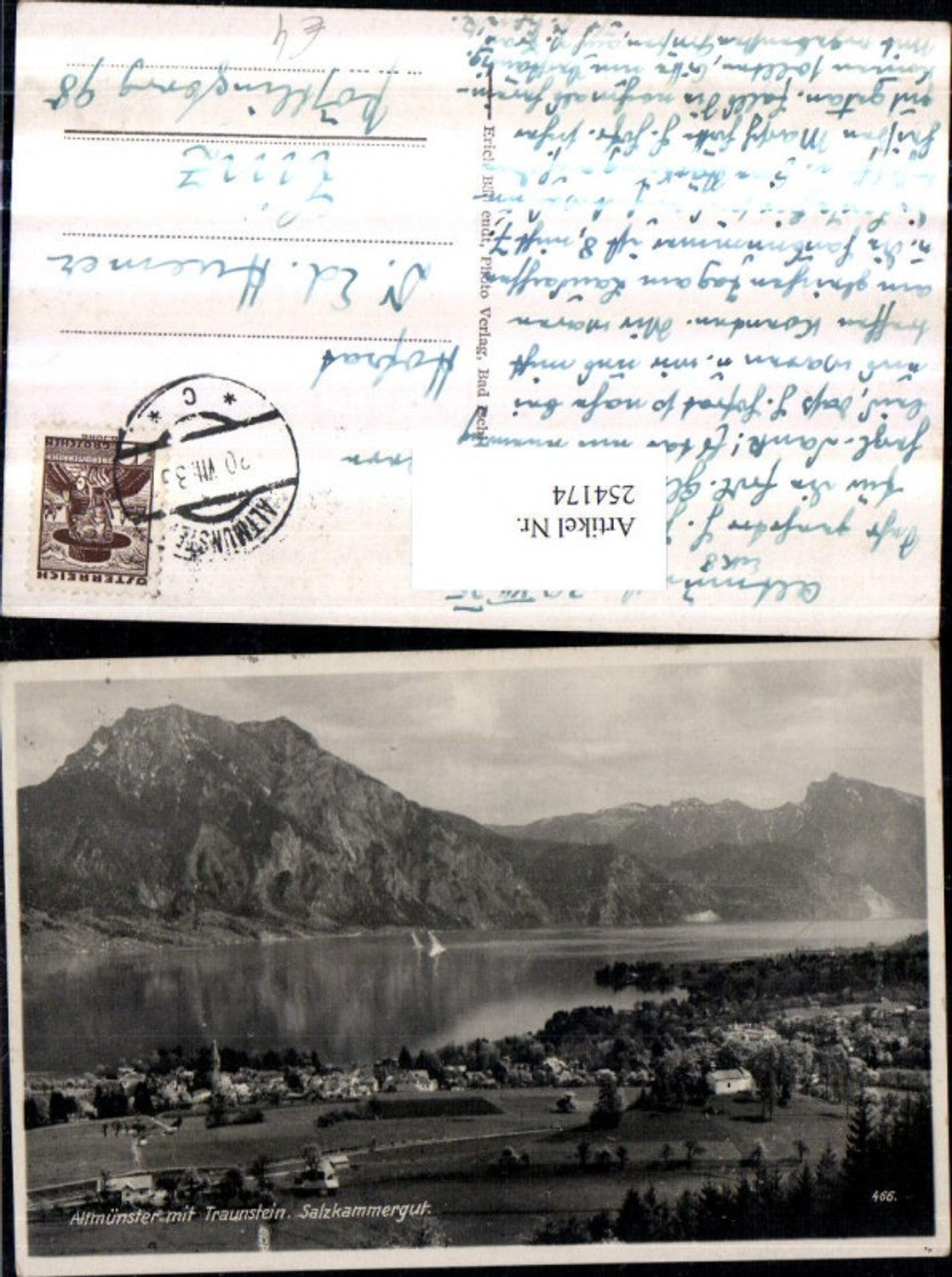 254174,Altmünster Totale m. Traunstein