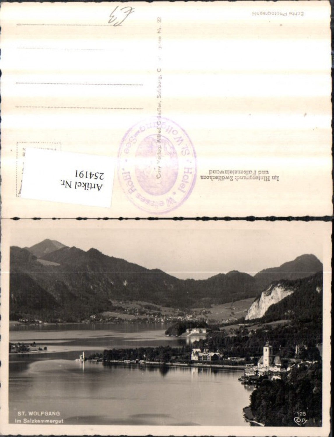 254191,St. Wolfgang Totale m. Zwölferhorn u. Falkensteinwand pub Cosy 125