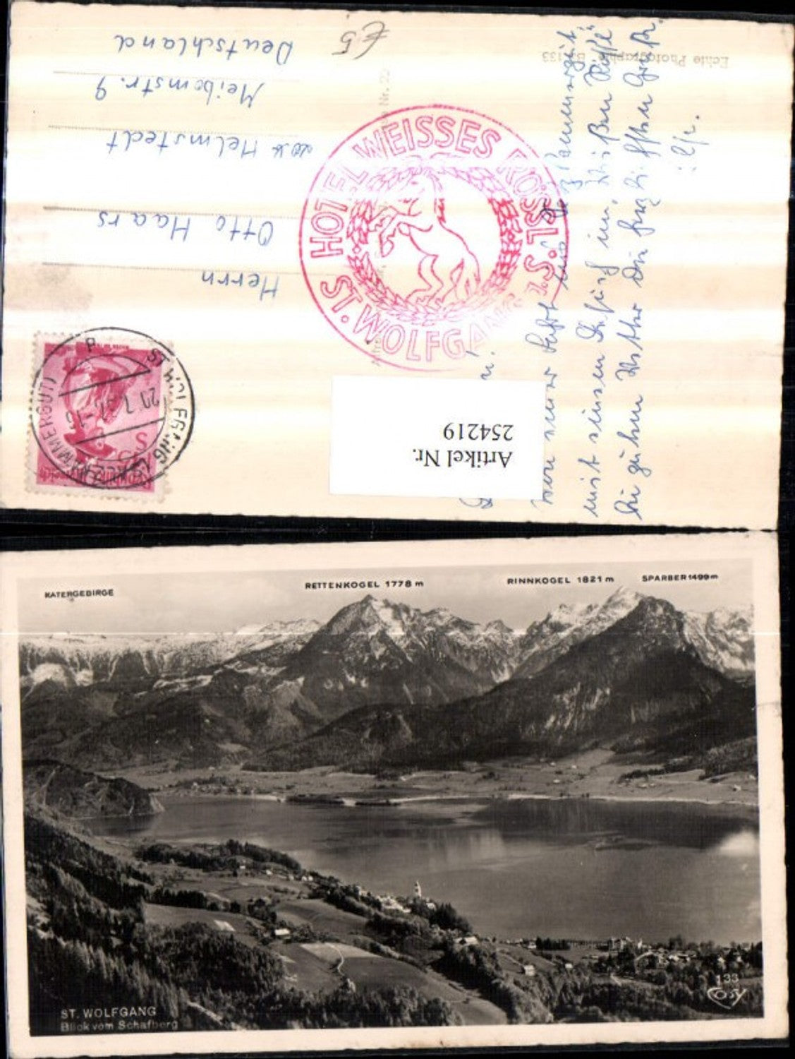 254219,St. Wolfgang Totale Blick v. Schafberg Bergkulisse pub Cosy 133