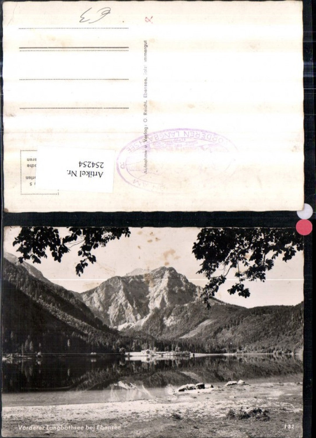 254254,Vorderer Langbathsee See Partie Bergkulisse b. Ebensee