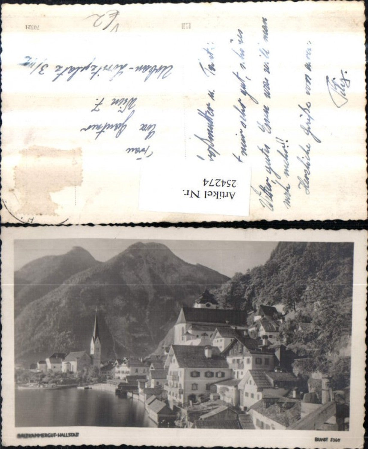 254274,Hallstatt Teilansicht Kirche pub F. E. Brandt 5364