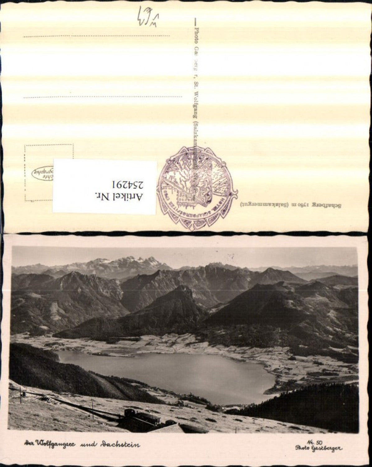 254291,Wolfgangsee u. Dachstein vom Schafberg b. St. Wolfgang pub Photo Gastberger 50