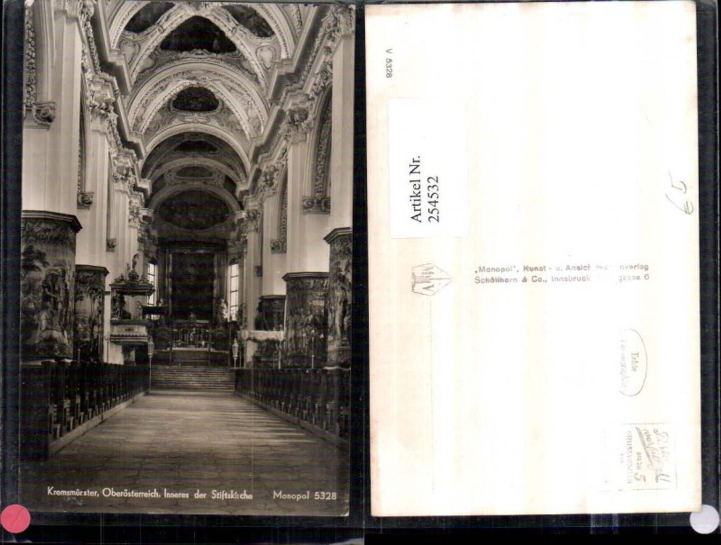 254532,Kremsmünster Innenansicht d. Stiftskirche Kirche