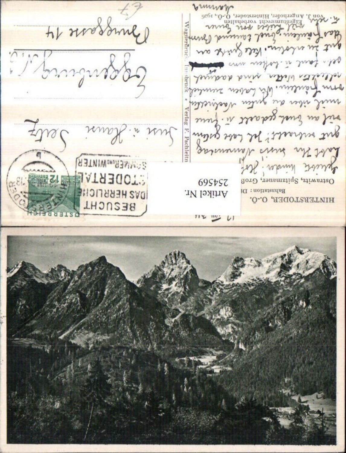 254569,Hinterstoder Ostrawitz Spitzmauer Großer Priel Bergkulisse