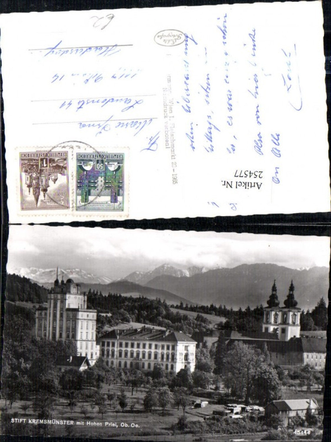 254577,Stift Kremsmünster m. Hohen Priel