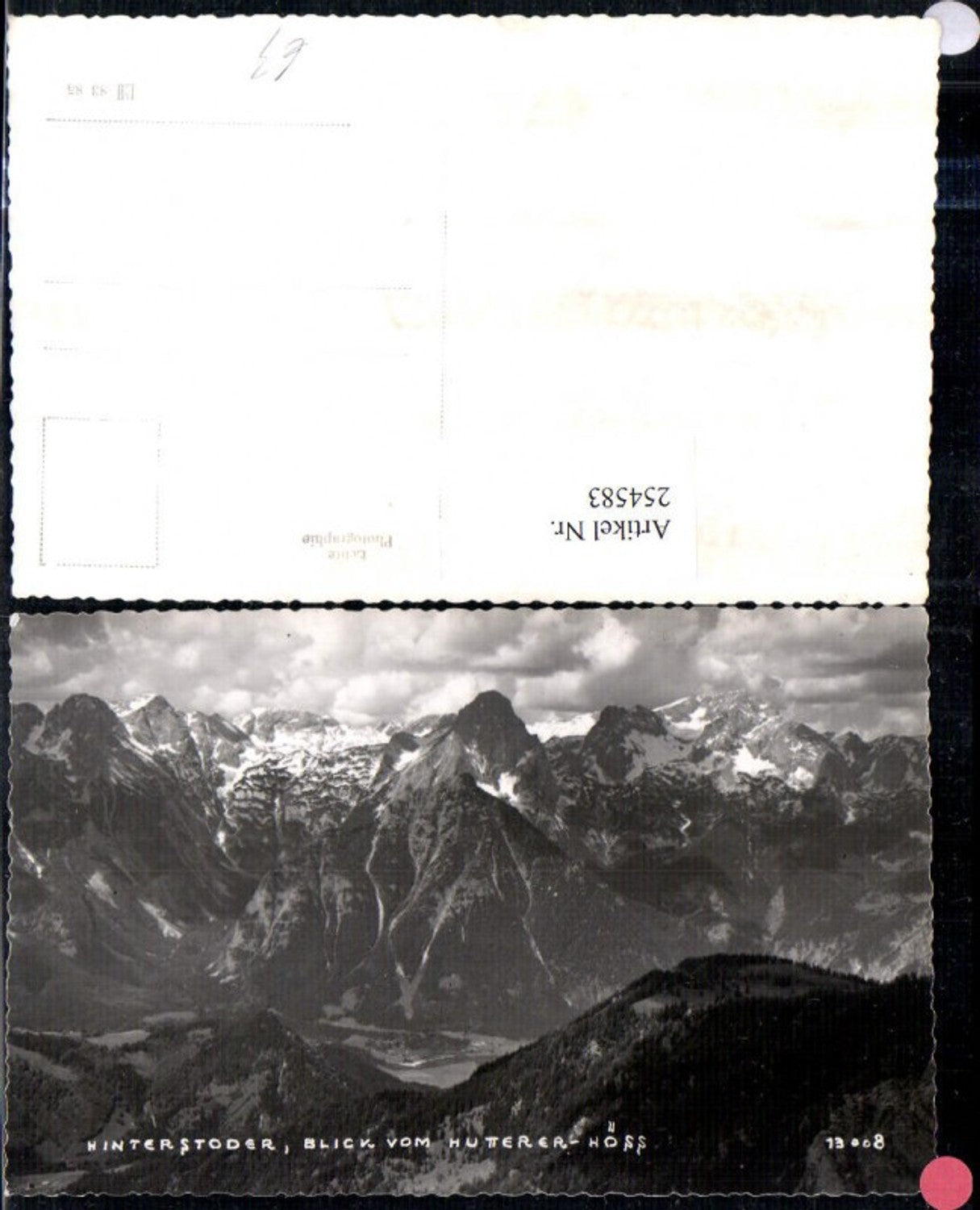 254583,Hinterstoder Blick v. Hutterer-Höss Bergkulisse