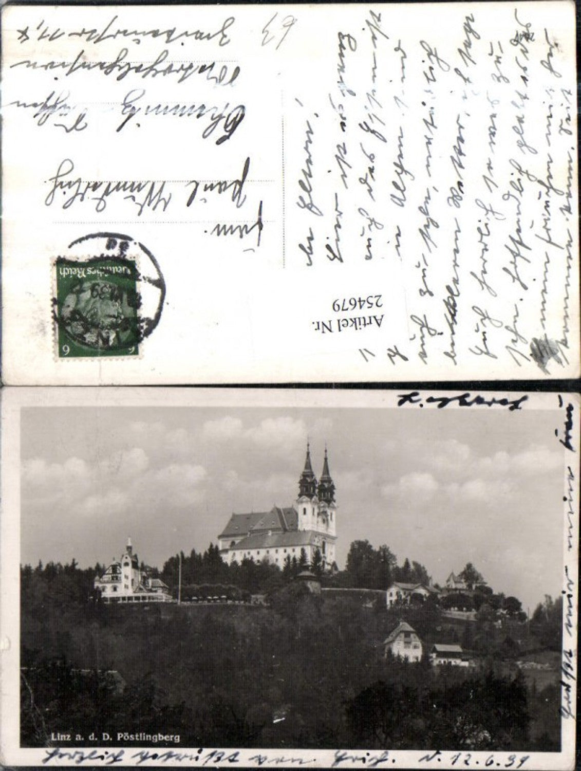 254679,Linz an d. Donau Pöstlingberg Kirche