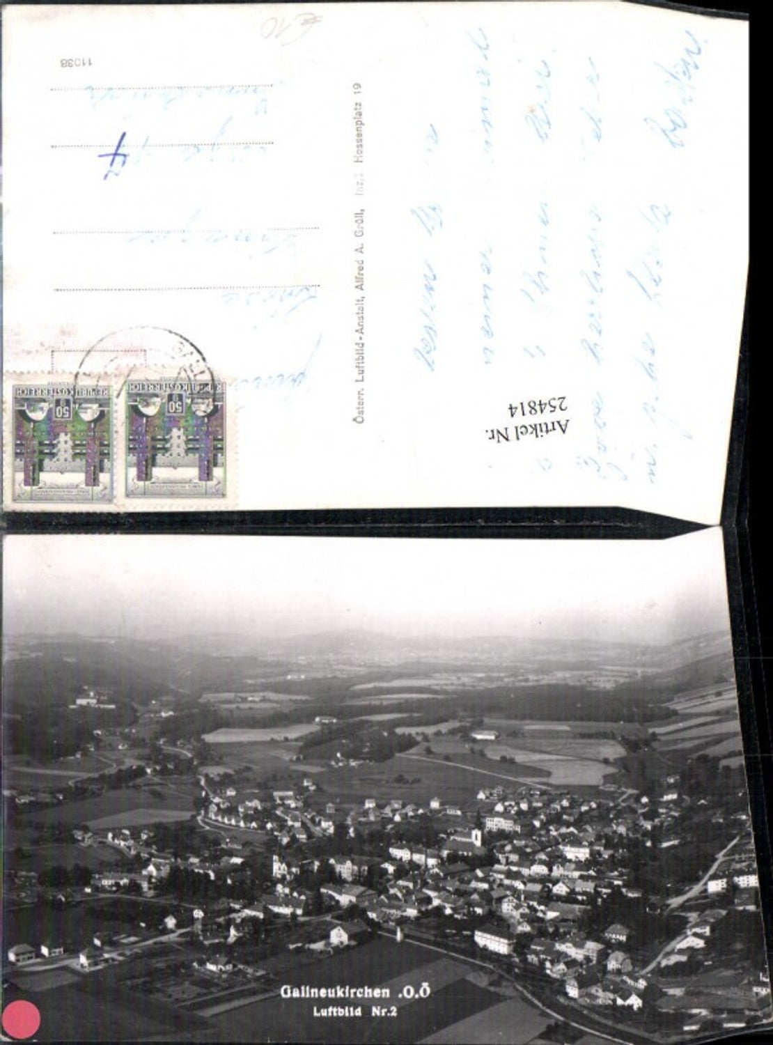 254814,Gallneukirchen Totale Fliegeraufnahme Luftbild Nr. 2