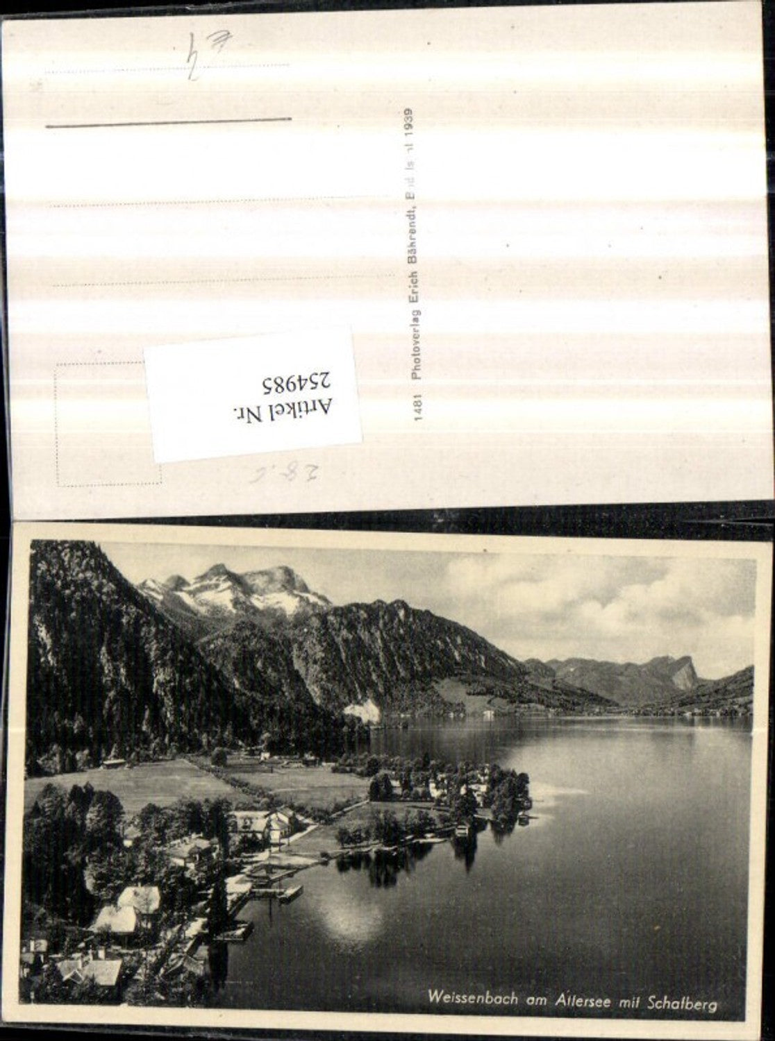 254985,Weißenbach am Attersee Teilansicht m. Schafberg