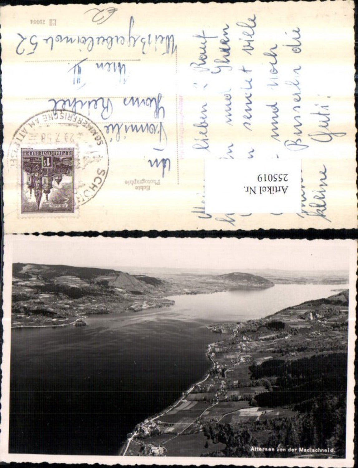 255019,Attersee von d. Madlschenid Totale