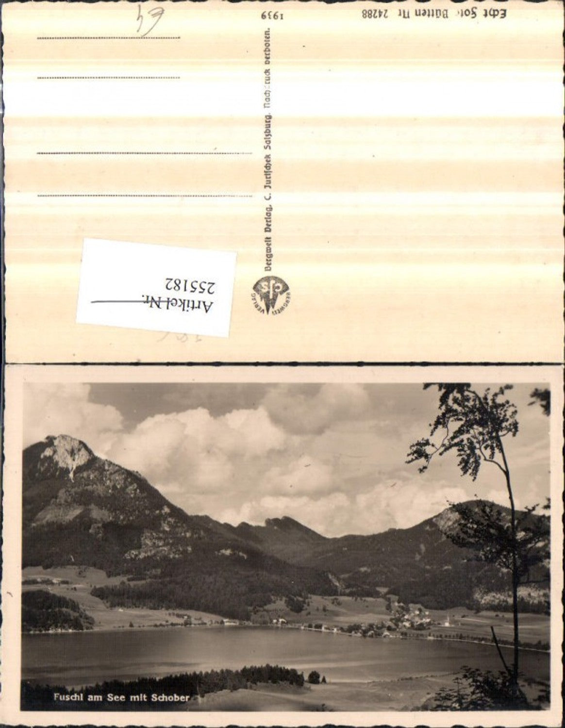 255182, Fuschl am See Total view with Schober mountain backdrop