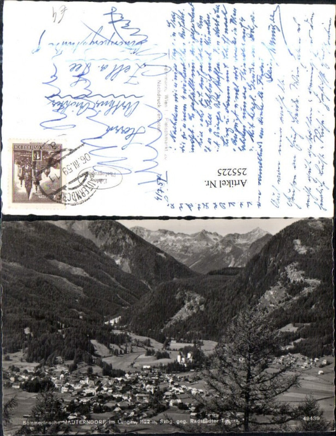 255225,Mauterndorf im Lungau Totale geg. Radstädter Tauern Bergkulisse