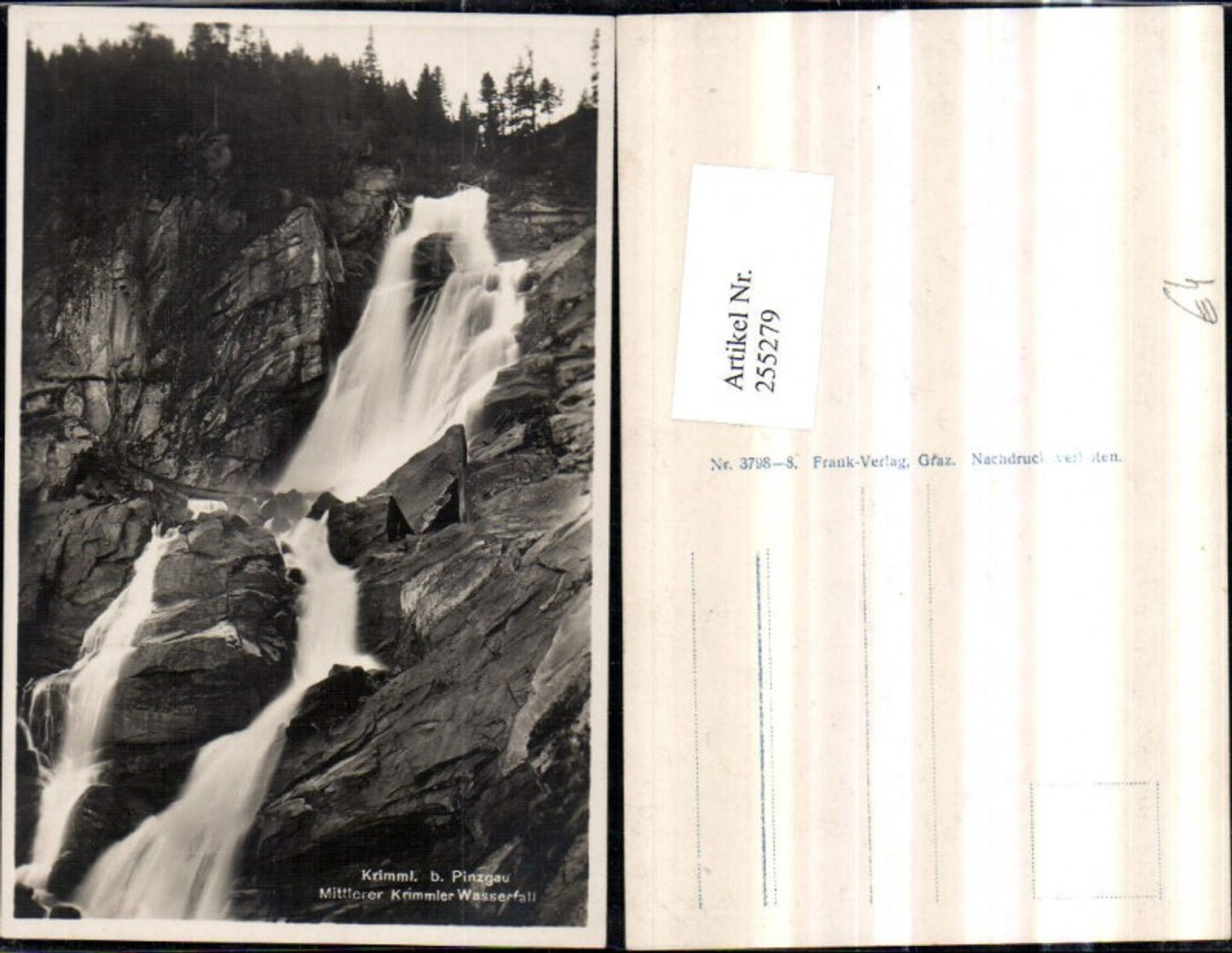 255279,Krimml b. Pinzgau Mittlerer Krimmler Wasserfall
