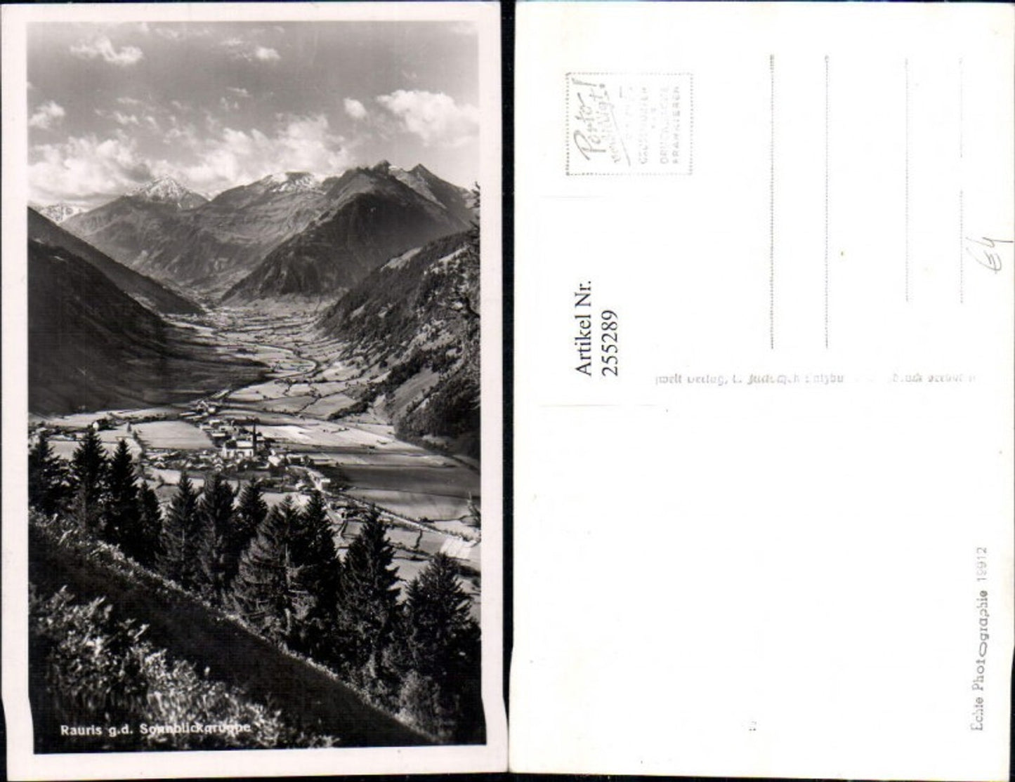 255289,Rauris Totale geg. Sonnblickgruppe Bergkulisse