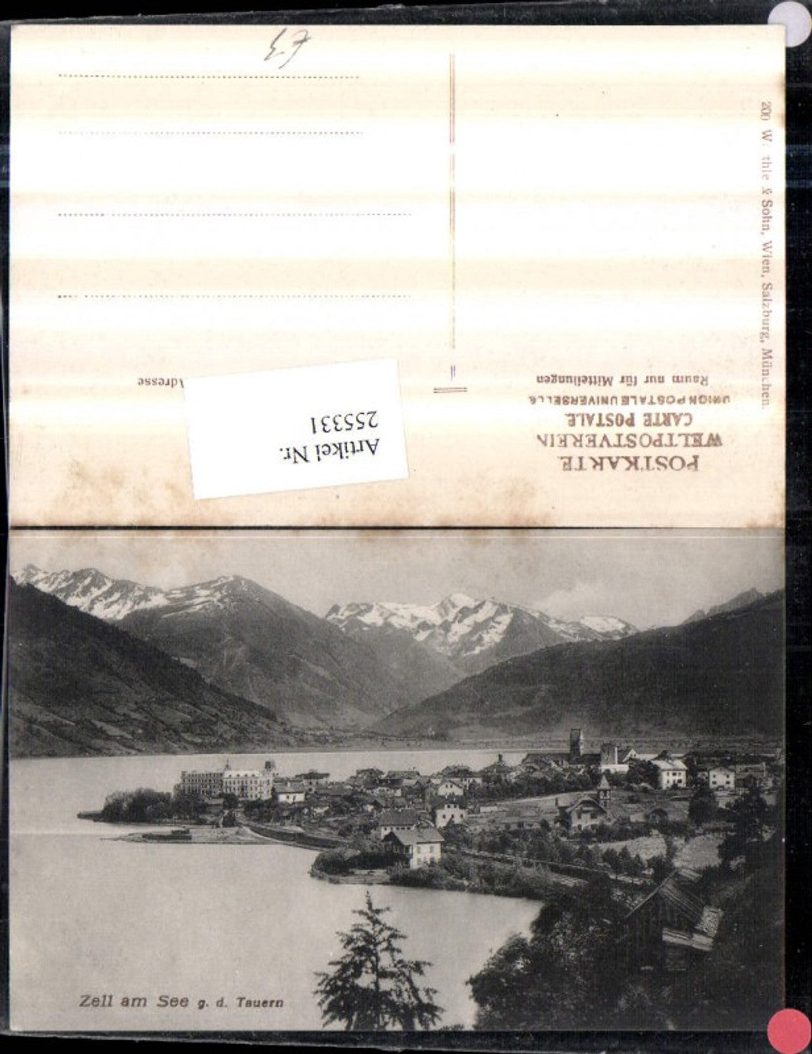 255331,Zell am See Totale geg. d. Tauern Bergkulisse