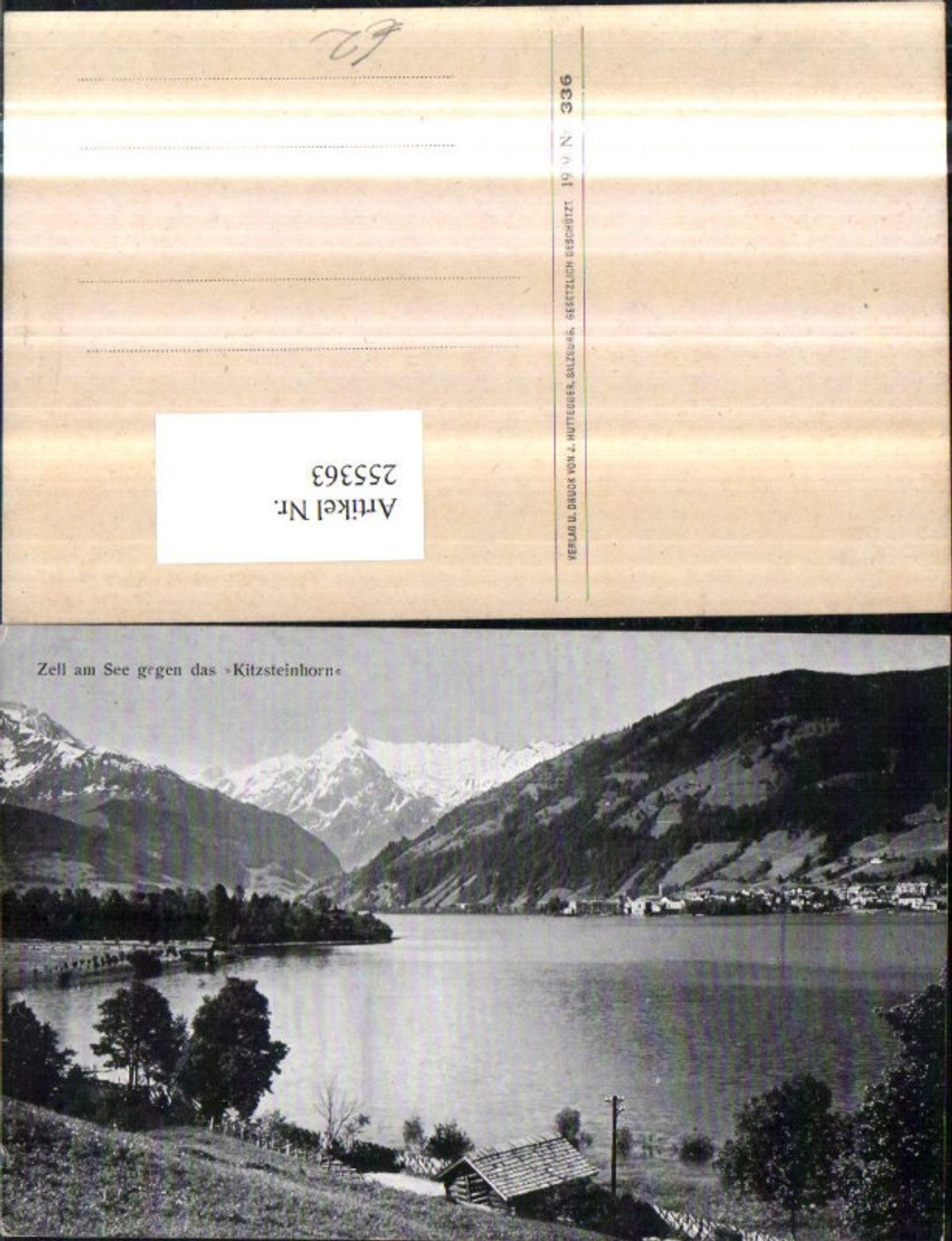 255363,Zell am See Teilansicht geg. d. Kitzsteinhorn Bergkulisse