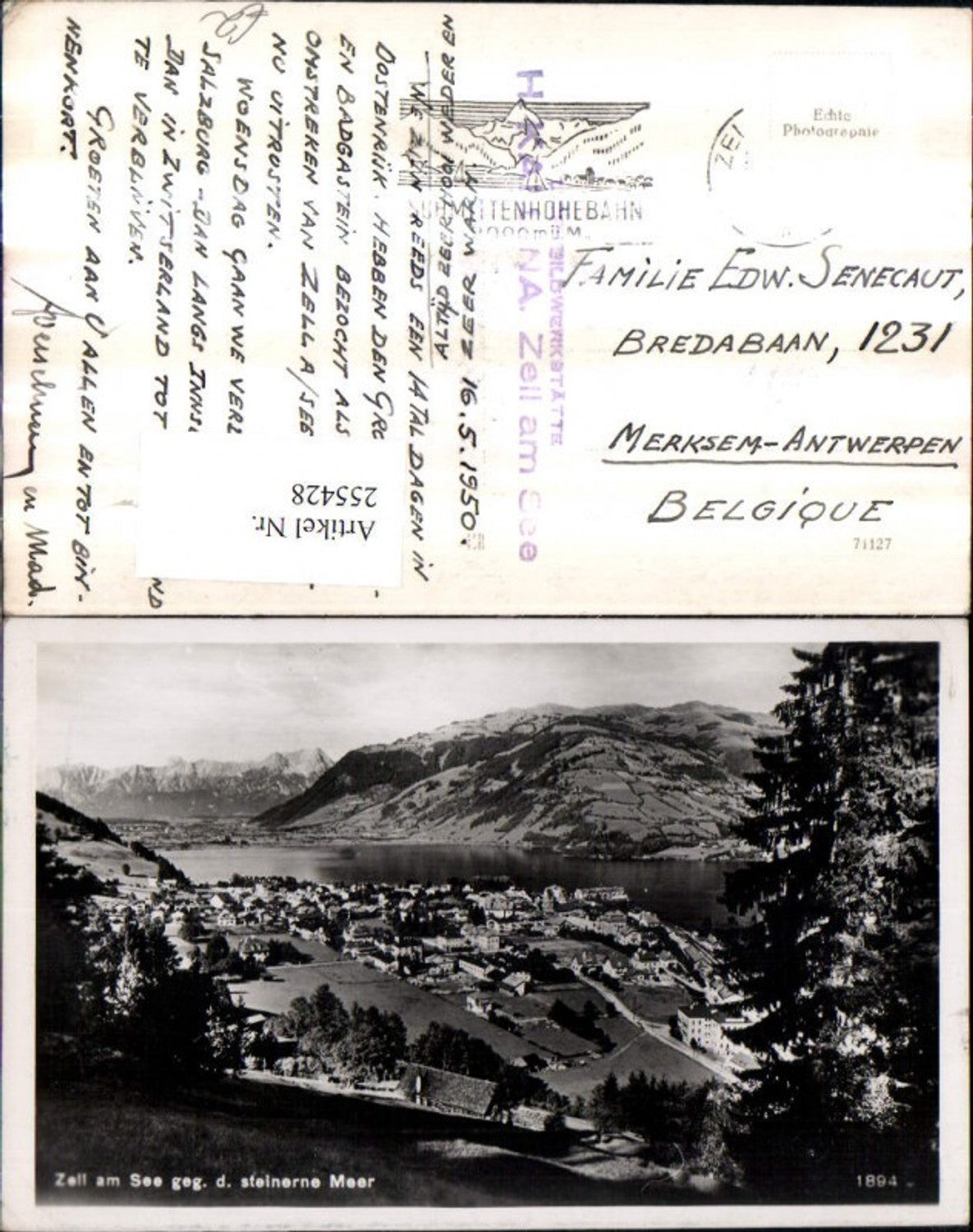 255428,Zell am See Totale geg. d. Steinernen Meer