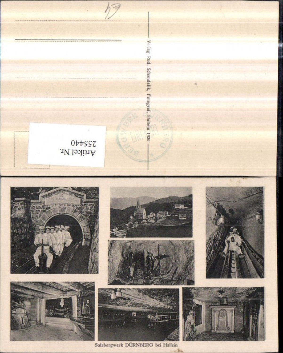 255440, Dürnberg Salt Mine, Dürrnberg near Hallein, Overview of the church, slide, salt lake, mine tour, multi-view map