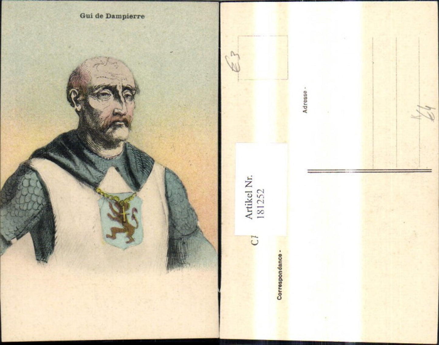 181252,Künstler Ak Gui de Dampierre Mann Ritter