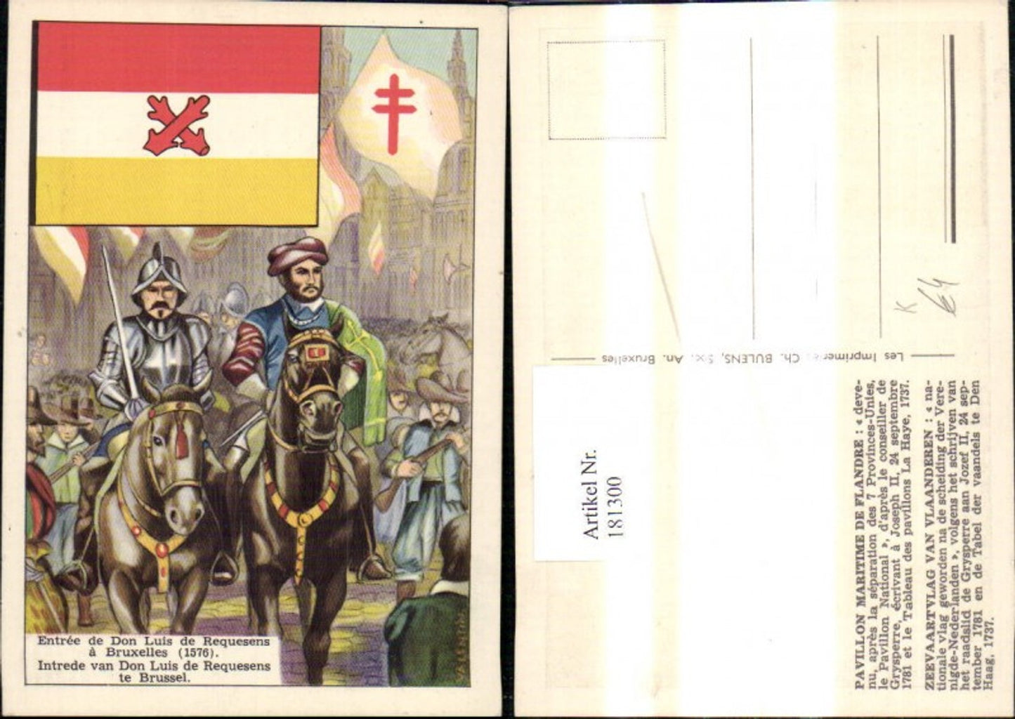 181300,Künstler Ak Entree de Don Luis de Requesens a Bruxelles 1576