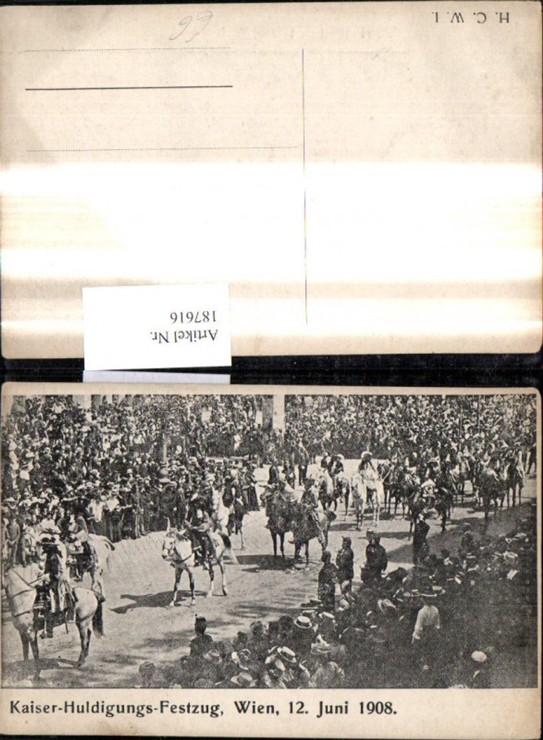 187616,Kaiser Huldigungs Festzug 1908 Adel Monarchie