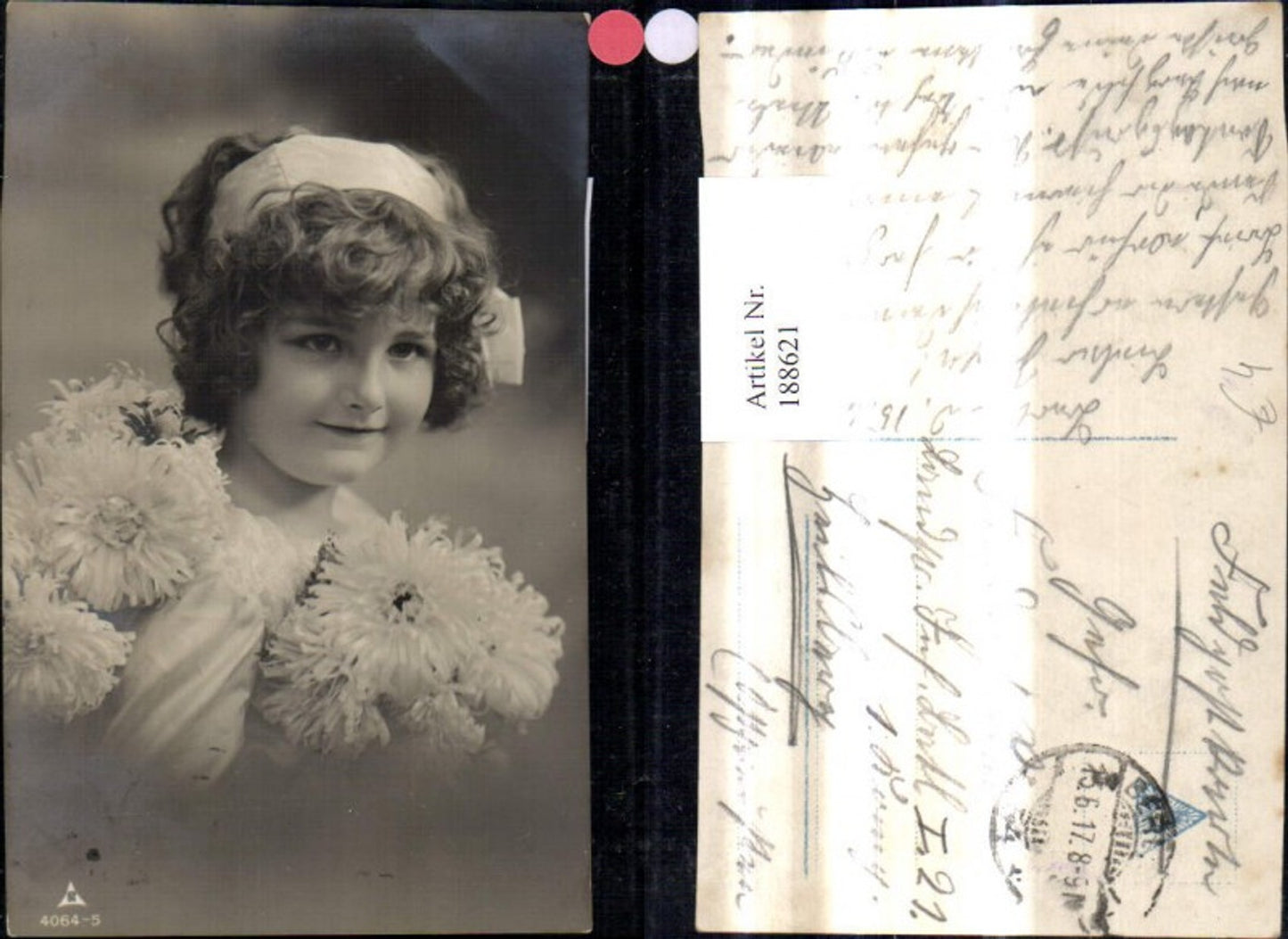 188621,Kind Mädchen Blumen Portrait Haarband