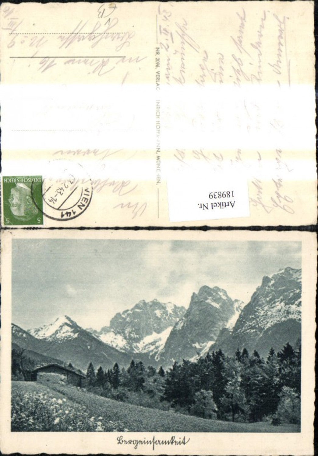 189839,Künstler Ak Bergkulisse Landschaft pub Heinrich Hoffmann 2096