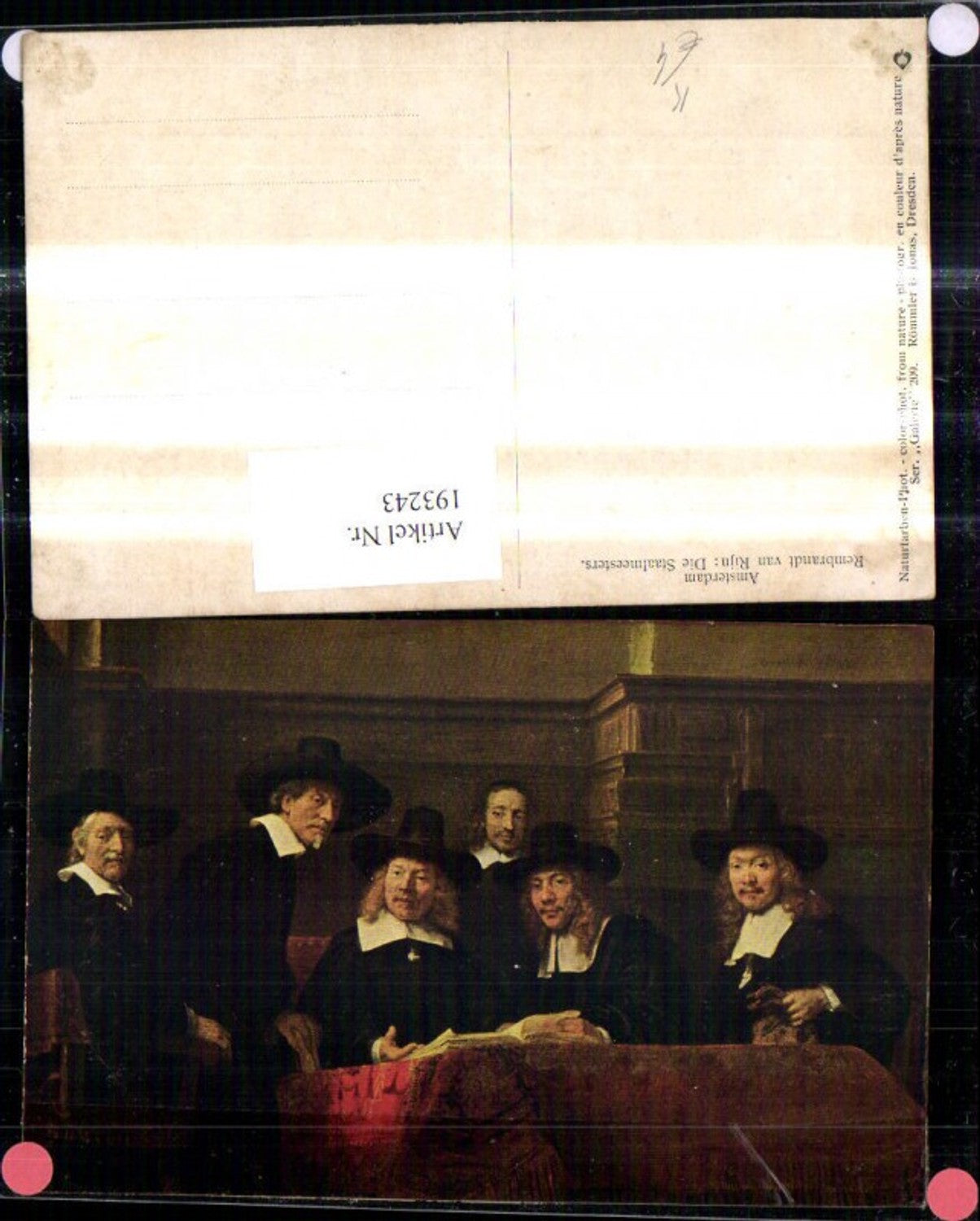 193243,Künstler Ak Rembrandt van Rijn Die Staalmeesters Männer Uniform Hut lesen Buch